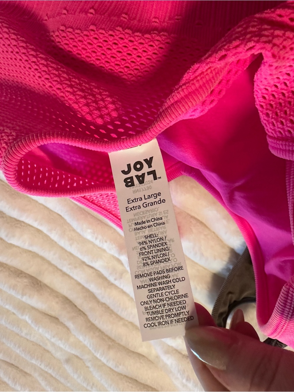JoyLab Ribbed V-Neck Short Romper — Olive Green & Hot Pink - Set of 2 - Picture 9 of 9